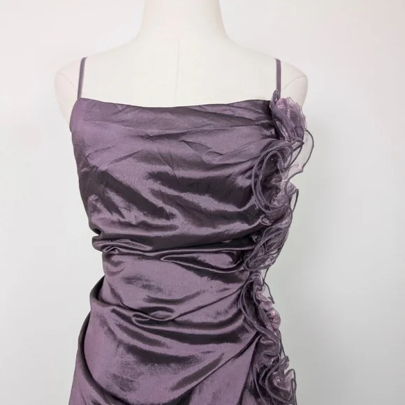 Free with Purchase - Asymmetrical Purple Prom Dress Mini - Picture 13 of 14